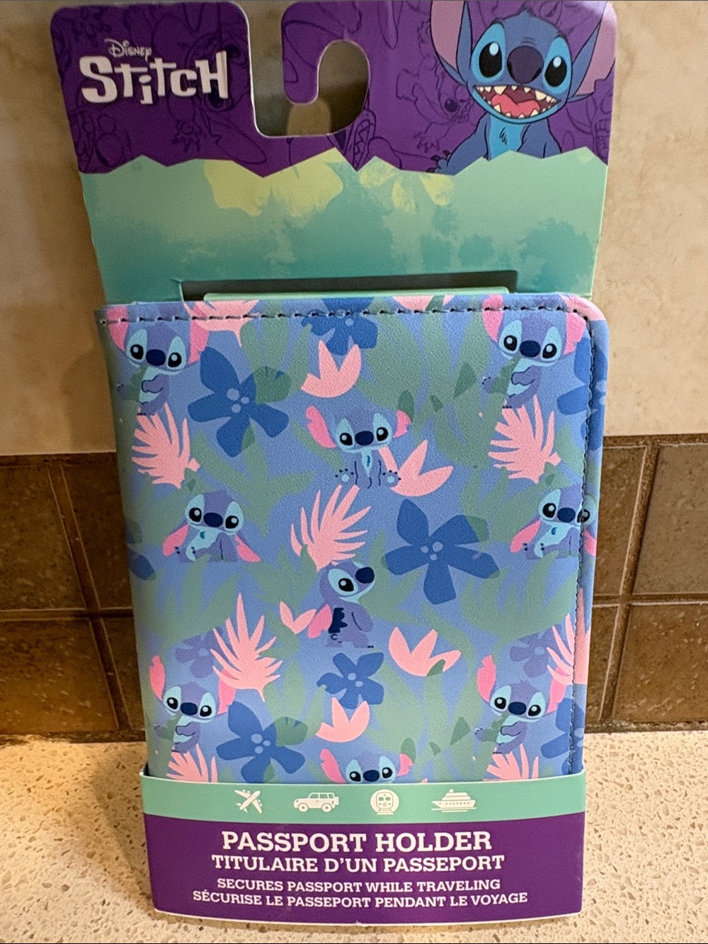 Disney Stitch NWT Nylon Passport holder